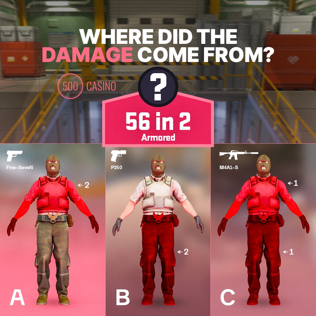 Should we award someone $50 if they correctly guess where the damage came from in CS2?
