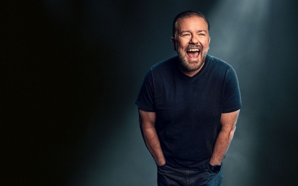 AfterLife_Fans's tweet image. Congratulations!
Ricky’s #Armageddon stand up special reaches 50 million views.
The tour broke box office records all over the world and netted him $32 million.
It then went straight to number 1 on Netflix and won a Golden Globe.