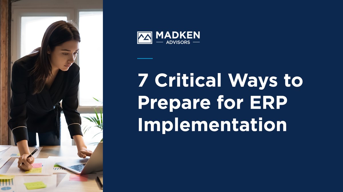 Ready for ERP implementation - or think you are? With the right support, it's smooth sailing.

Let's make your project a triumph, together. Learn more in our recent blog linkedin.com/pulse/7-critic…

#ERPsuccess #MadkenAdvisors #ERPimplementation