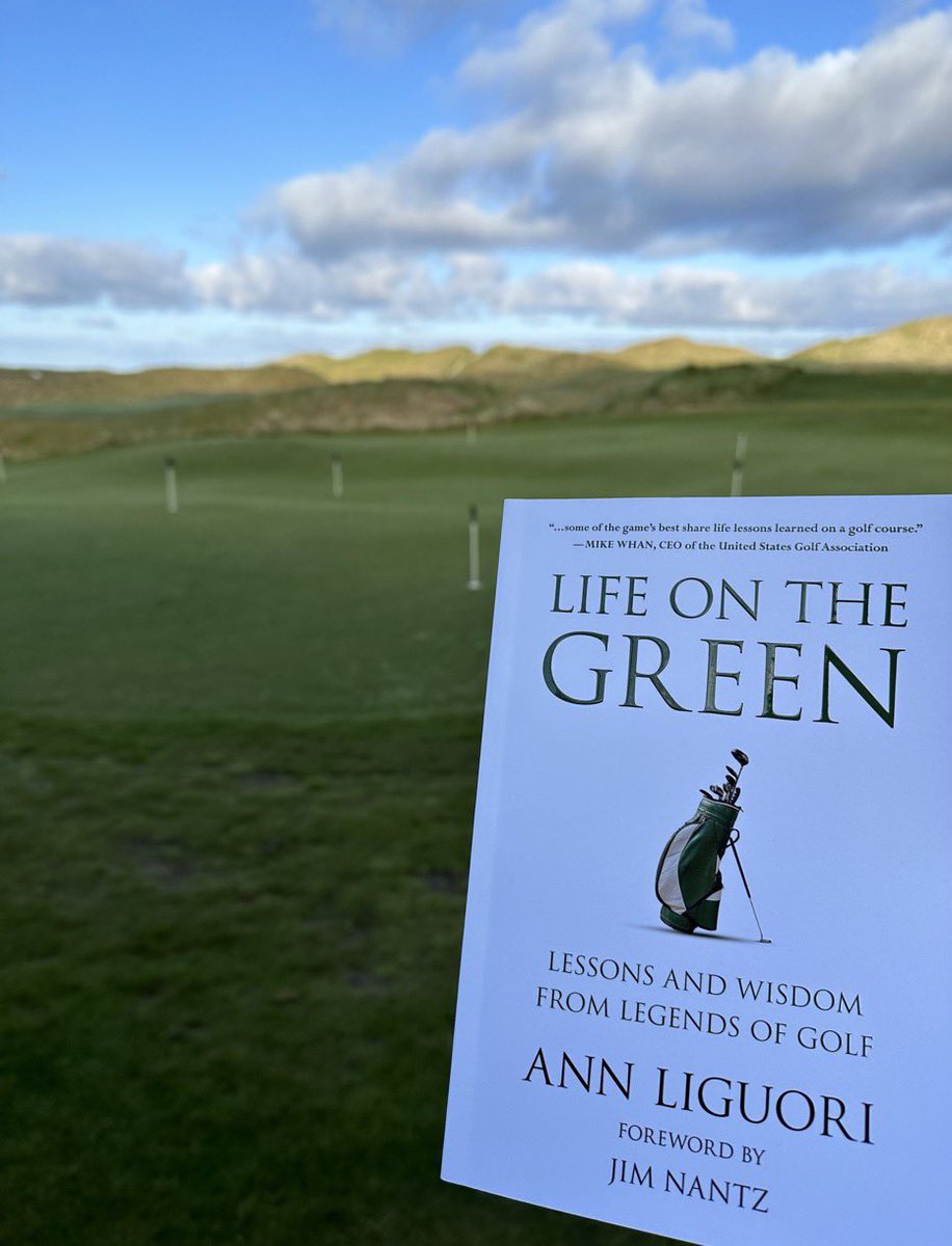 My book, 'Life on the Green, Lessons & Wisdom from Legends of Golf,' @HatherleighPr has landed across the pond @CarneGolfLinks. 12 legends sharing life wisdom they learned from golf @padraig_h @TomWatsonPGA @jacknicklaus Ben Crenshaw @garyplayer @ANNIKA59 @dottie_pepper @amazon