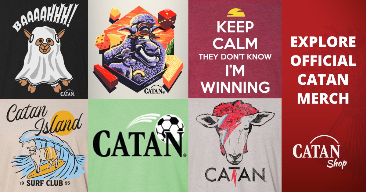 Explore new official CATAN merch including tees, mugs, and more 👉 catanshop.com 😎👚