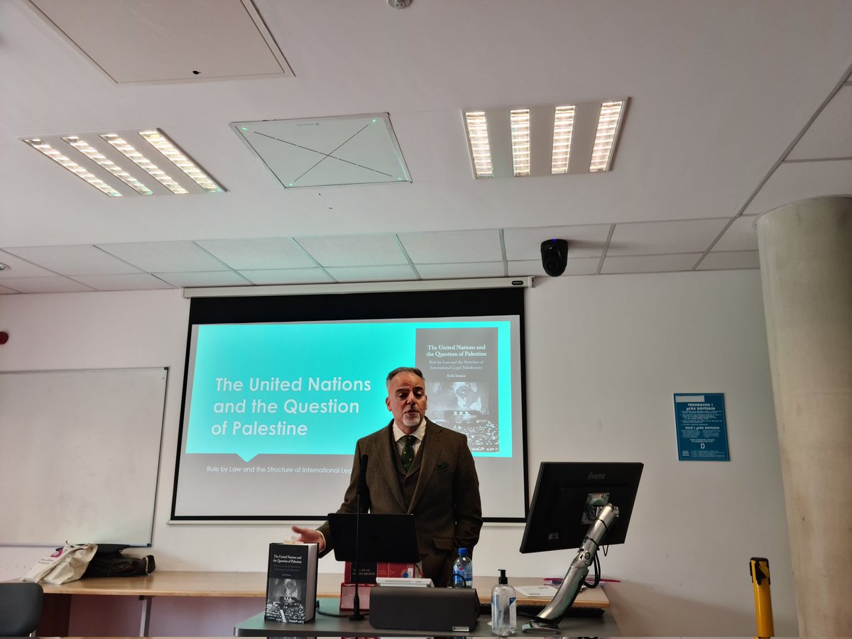 Wonderful talk and book launch tonight at the @IrishCentreHR by Professor @ArdiImseis on 'the United Nations and the Question of Palestine' published by CUP... looking forward to reading the book! Ad Maiora! @hasanhammouda8 @Rania_Muhareb @BCanossi @shanedarcy_