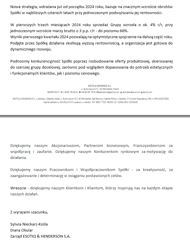 RobertPietraga's tweet photo. #PrezesiListyPisząAmyJeCzytamy 🇵🇱 #akcje
🔸 #esotiq
Sezon na listy w pełni.
Poniżej kolejny list do akcjonariuszy.
#ike #ikze #inwestycje https://t.co/IbDROlejoa