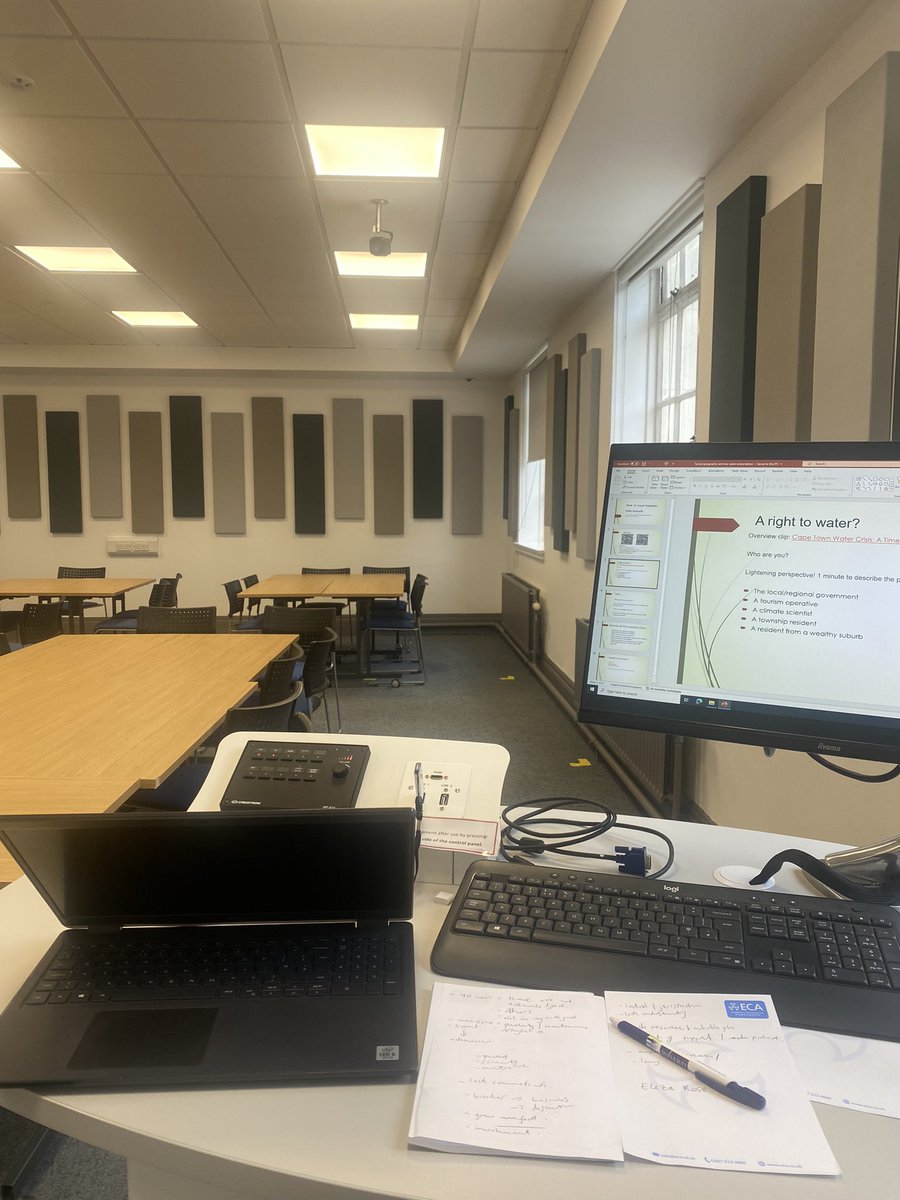 nia_ffion's tweet image. Back in the classroom this week again! Social inequality: case study of the water crisis in Cape Town! Think the @CUGeogPlan undergraduates enjoyed the debate! #humangeography #interactivelearning