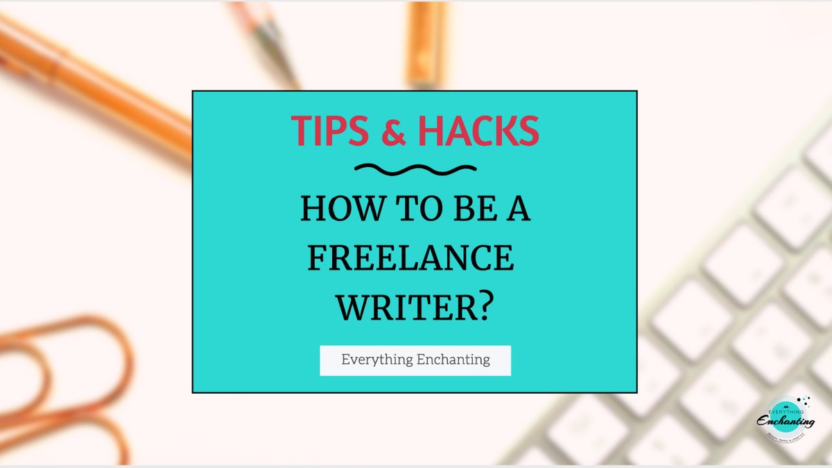 #newpost ✍🏻 Learn how to be a FREELANCE WRITER on the blog #everythingenchanting 😉👇🏻

everythingenchanting.com/how-to-be-a-fr…

.
.
.
#freelance #freelancerlife #freelancers #freelancewriter #writingtips #writingcommunity