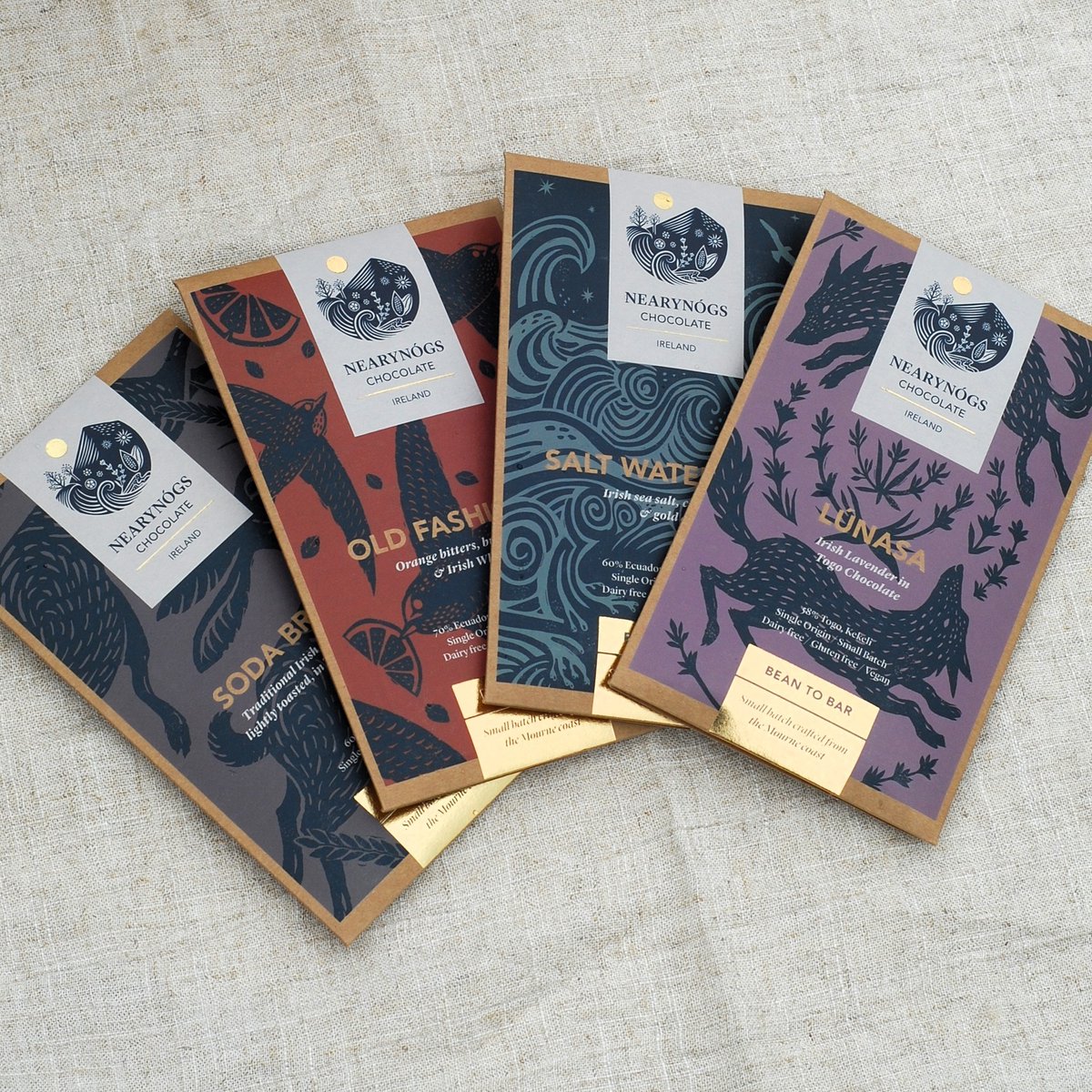 📣New bars from NearyNógs

With fancy new packaging and in larger 60g bars, we're delighted to welcome back NearyNógs. 

🆕Mourne Lúnasa Lavender
🆕Soda Bread
🔁Old Fashioned Irish
🔁Salt Water Days

#beantobar #craftchocolate  #chocolatebars #chocolate #beantobarchocolate