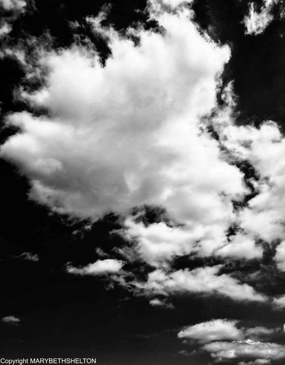 monochrome cloudscape