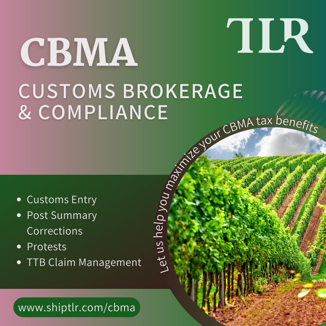 Importers, are you taking full advantage of the Craft Beverage Modernization Act (CBMA)? Don't miss out on potential tax relief due to complex regulations. Contact us today for a free consultation! bd@shiptlr.com
#CBMA #CraftBeverageTaxRelief #CustomsBrokerage #MaximizedSavings
