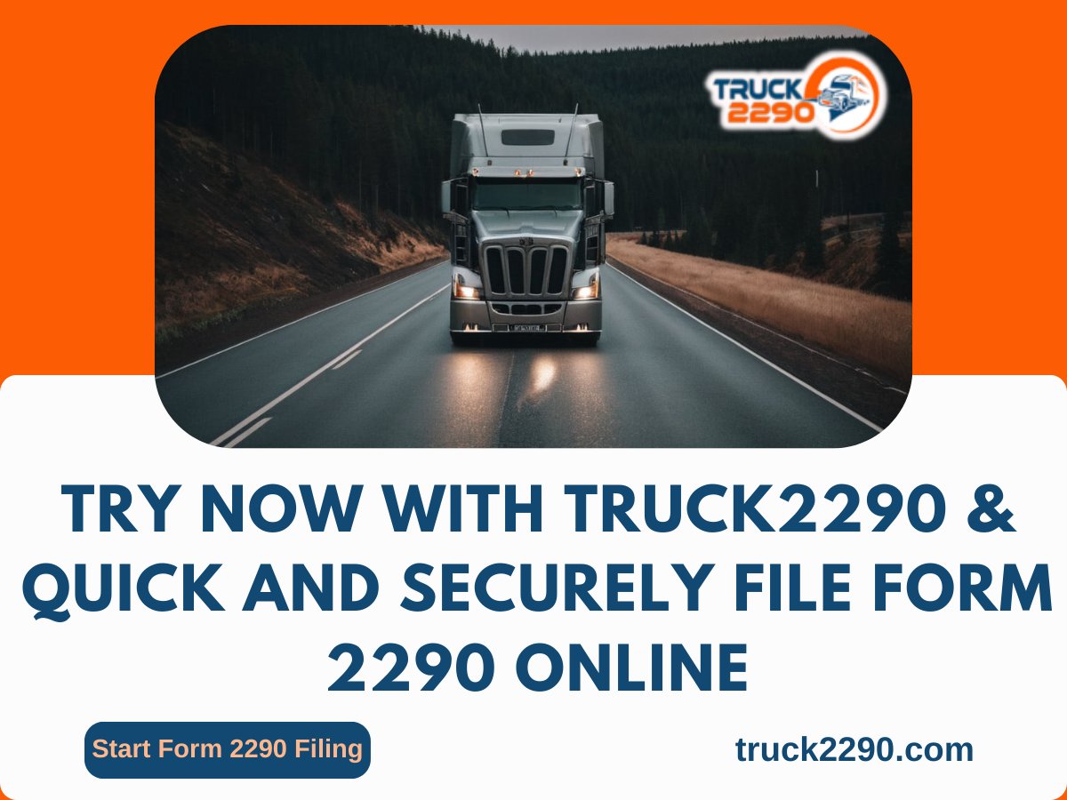 Try now with Truck2290 & Quick and Securely File Form 2290 Online

#Truck2290 #HVUT #RoadTax #IRS #Truckers #TaxationInsights #TaxCompliance #HeavyVehicle #TruckingTax