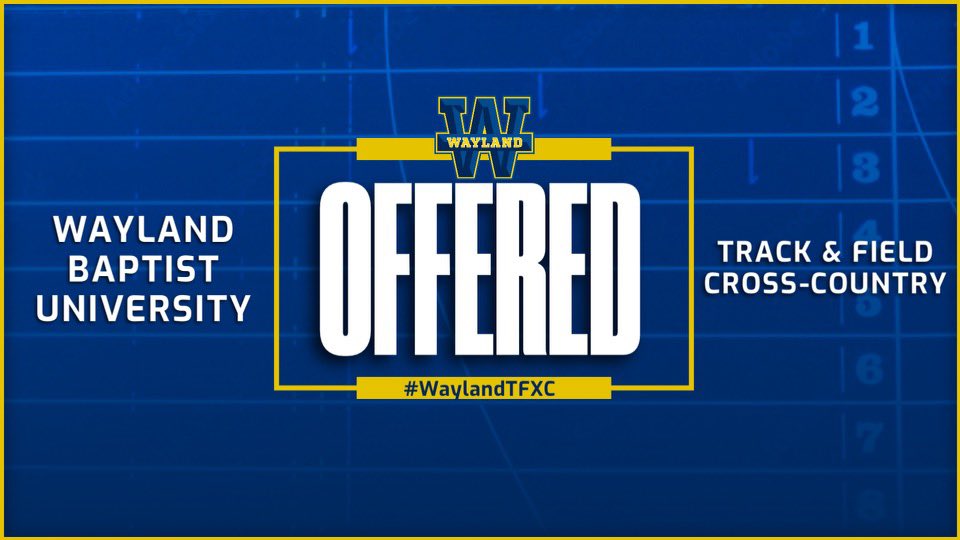 After a great talk with @SprintJumpCoach I am blessed to receive my 2nd official track offer from Wayland Baptist University!