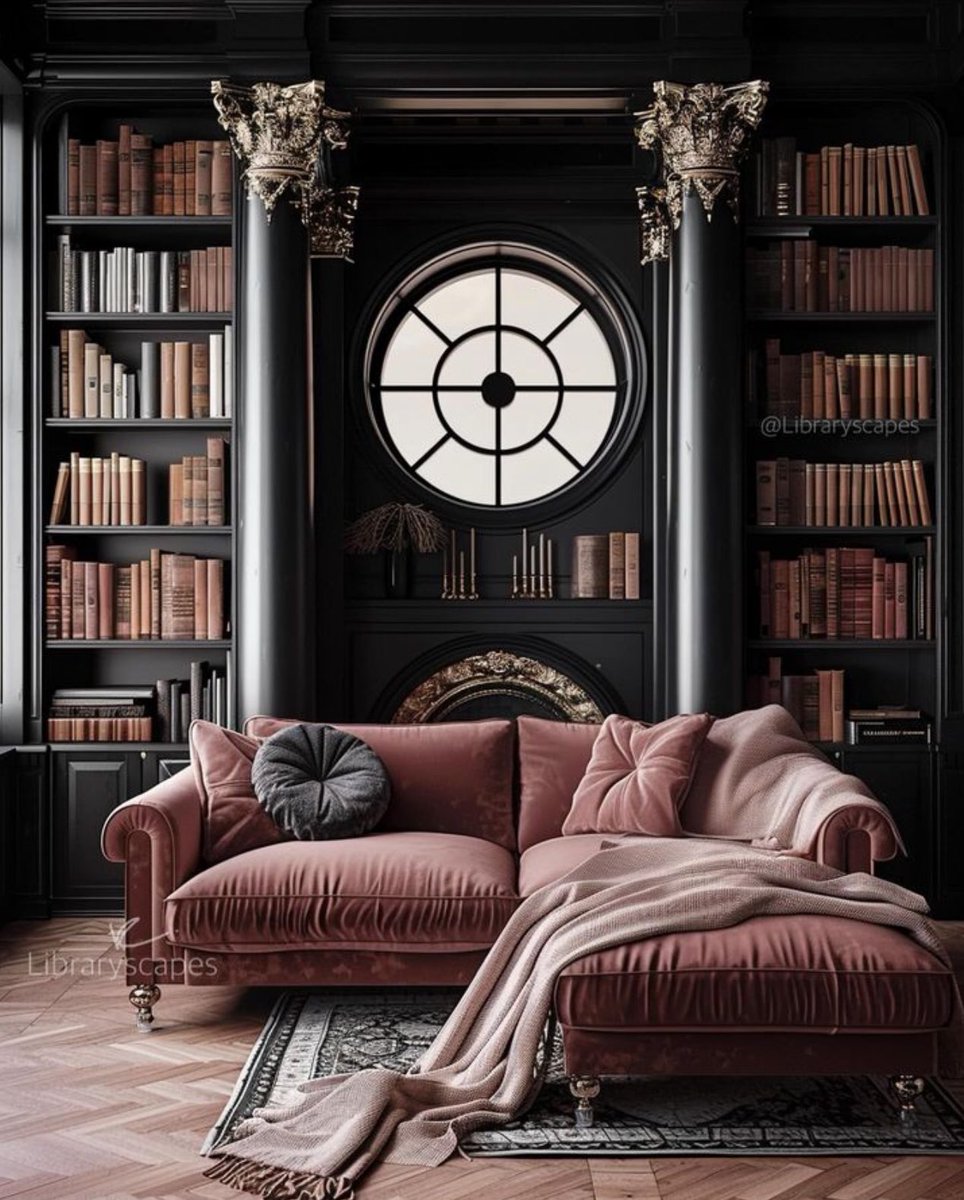 Classical elegance and the desire to curl up with a good book.