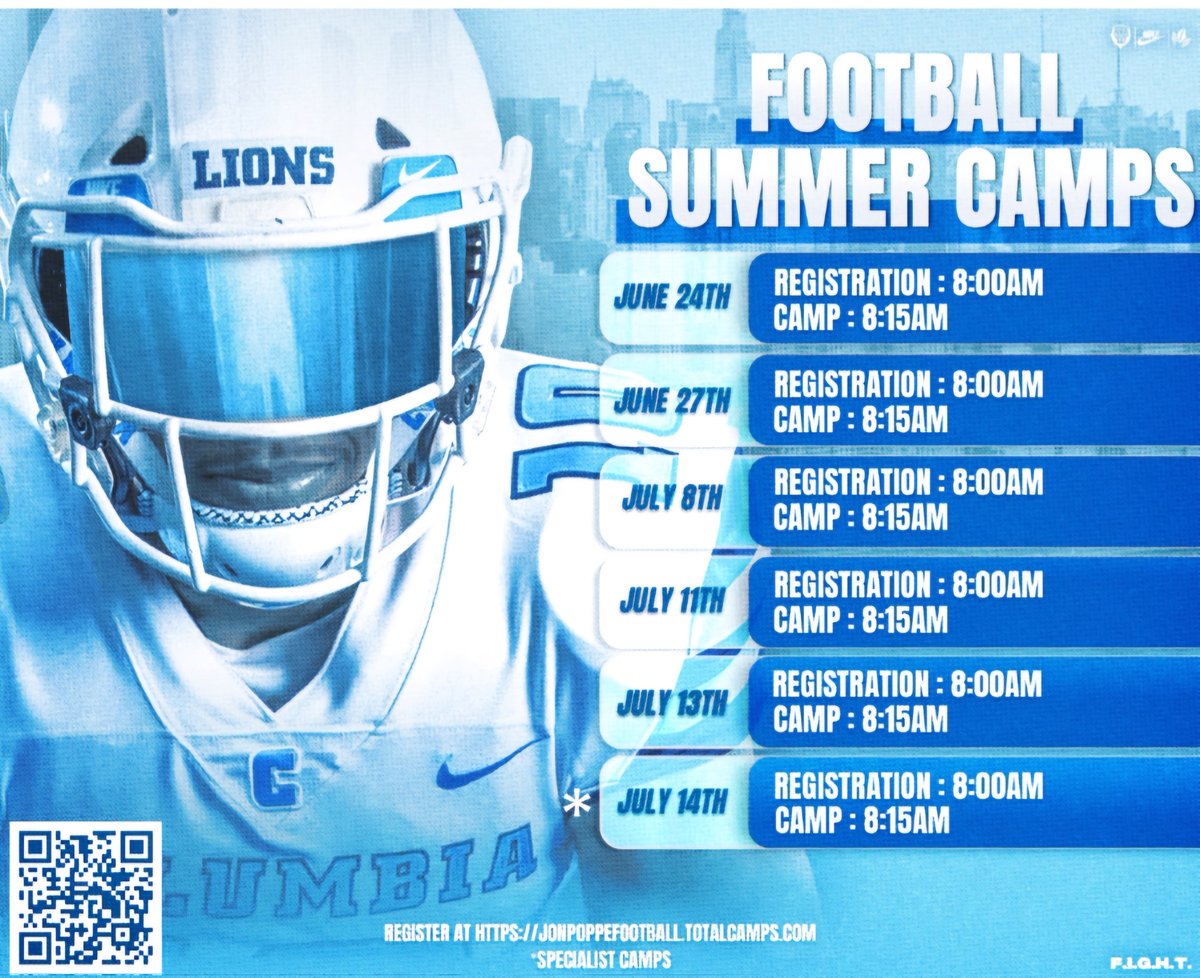 Thank you for the formal invite to upcoming camp @CULionsFB @Coach_Poppe @KPGfootball @cleats2whistle @BEastModePodcst @Bryan_Ault @RoadToHouston @BE_Chargers @MaximilianKard1 @OnTopAthletics @HLpreps @vincemarrow @BluegrassRec @ULFBRecruiting @Rivals_Jeff