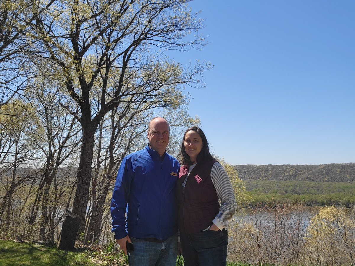 A beautiful day for a hike at Wyalusing State Park.