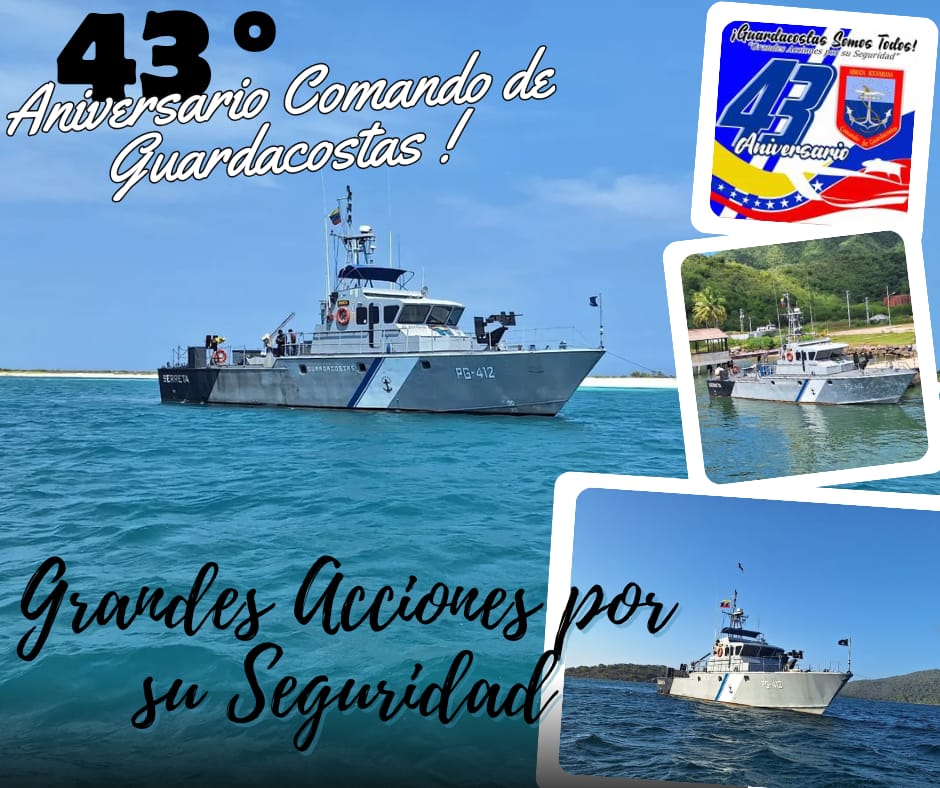 Hoy #24Abril este Gran Comando Operativo arriba a su #43aniversario al servicio de la Patria, en la defensa de nuestra inmensa #venezuelaazul. ¡BZ!