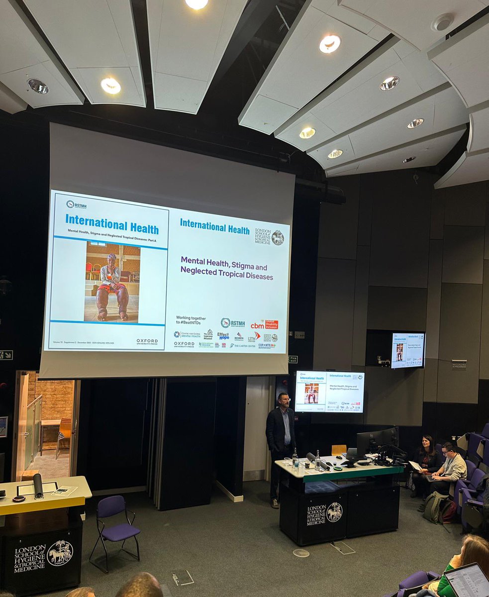 Laura_Deano's tweet photo. Standing on the shoulders of many giants today…predominantly people affected by #NTDs and #mentalhealth conditions to launch our supplement with @RSTMH. A privilege to work with @julian_eaton and many others on consolidating this important knowledge base!  @LSTMnews https://t.co/D6D7LTdUp8