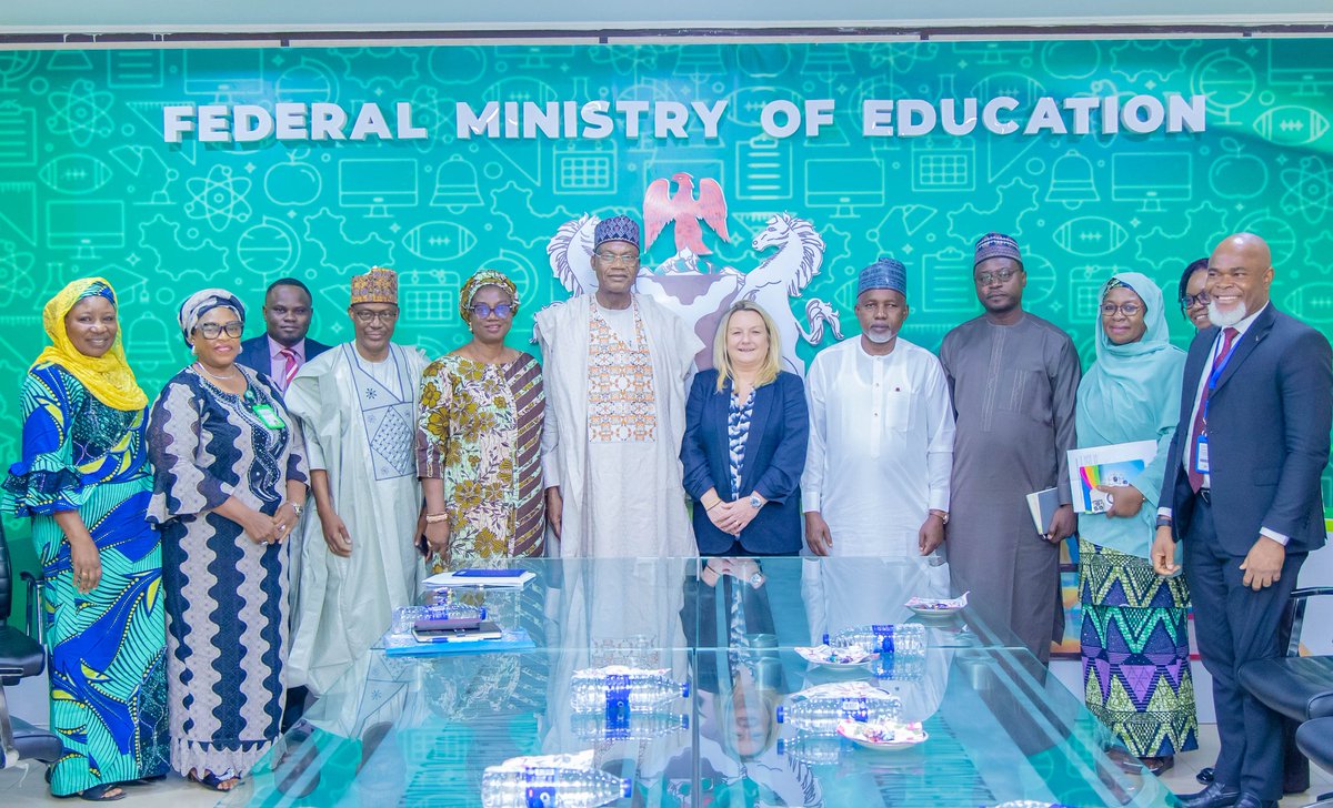 We held a productive meeting with Lucy Pearson, Country Director at the British Council Nigeria @ngBritish, and her team. We discussed our key system-wide initiatives, including the establishment of a comprehensive Data Repository, addressing Out-of-School Children's education,…