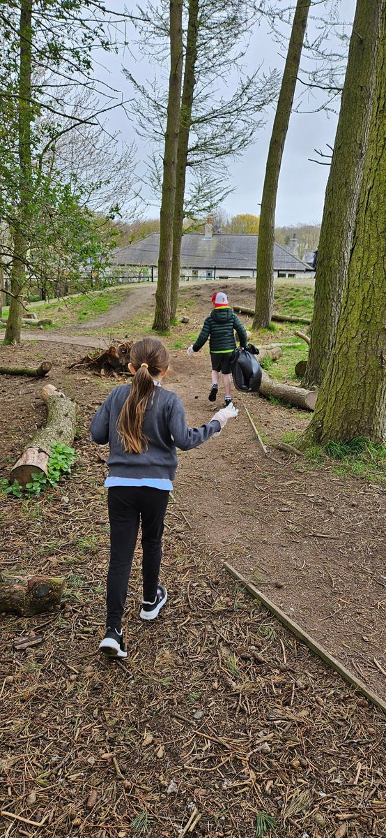 mrs_carle's tweet photo. We were all eco-warriors on Monday for Earth Day and completed a litter pick around the playground and woods.🌍 https://t.co/ljCay4CPc0