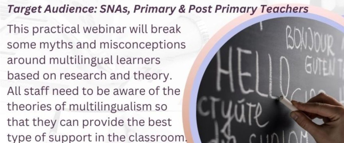 Live webinar this evening on EAL supports for school contexts. 👌Fabulous attendee engagement 👏Super presenting Looking forward to more!!!!🤞🤞🤞🤞 Sincere thanks @MrsKirstBarrett you were amazing!