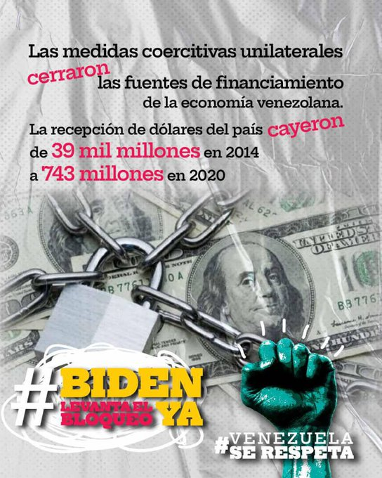 #BidenLevantaElBloqueoYa 🇻🇪🇻🇪🇻🇪