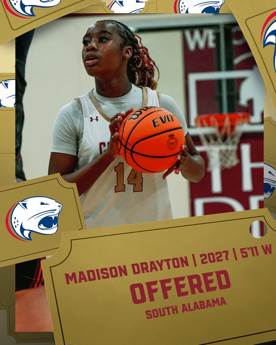 Congratulations @Madi_Drayton14 for earning an offer from @SouthAlabamaWBB #3D #LeaveALegacy