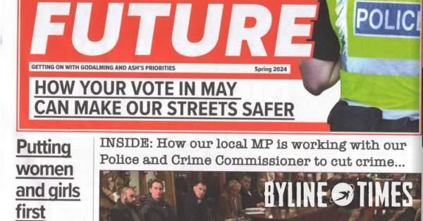 Conservative Campaign Takes Surreal Turn as Party Appears to Ditch its own Colour, Logo and Name in 'Fake Newspapers' bylinetimes.com/2024/04/23/con…