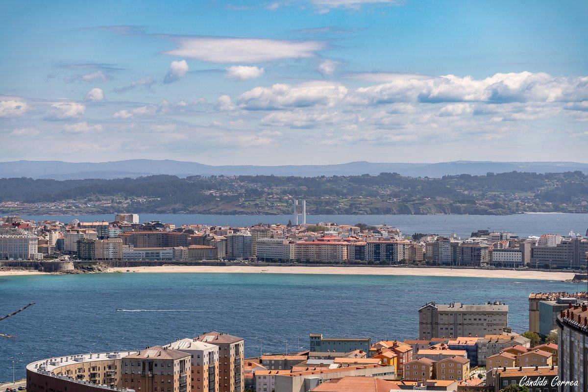 El Orzán desde Monte San Pedro #Coruña