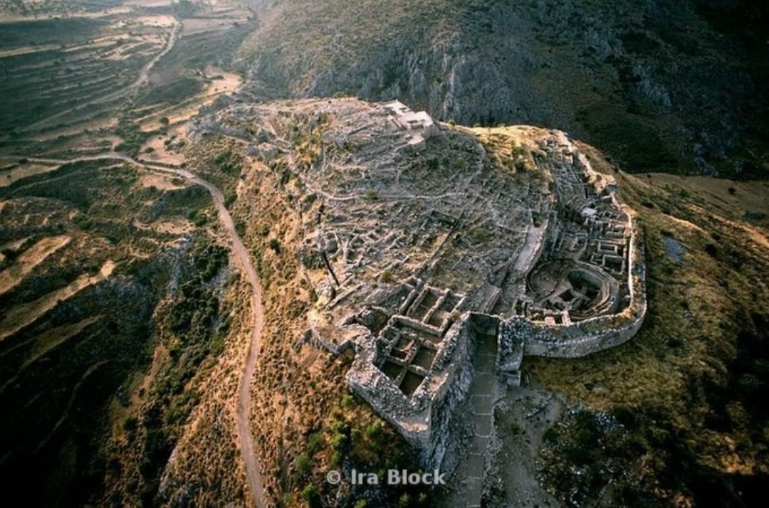 The Bronze Age citadel of Mycenae, Peloponnese, Greece. 📷 Ira Block.