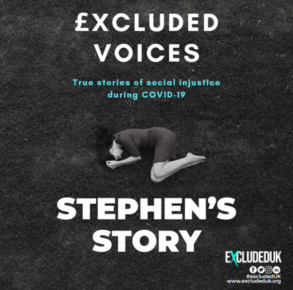 £xcluded Voices: True Stories of social injustice during COVID-19 We will be posting a series of stories from #ExcludedUK members who were one of the 3.8 million UK taxpayers excluded from fair and equal financial support during the Covid-19 pandemic. Of course the first story