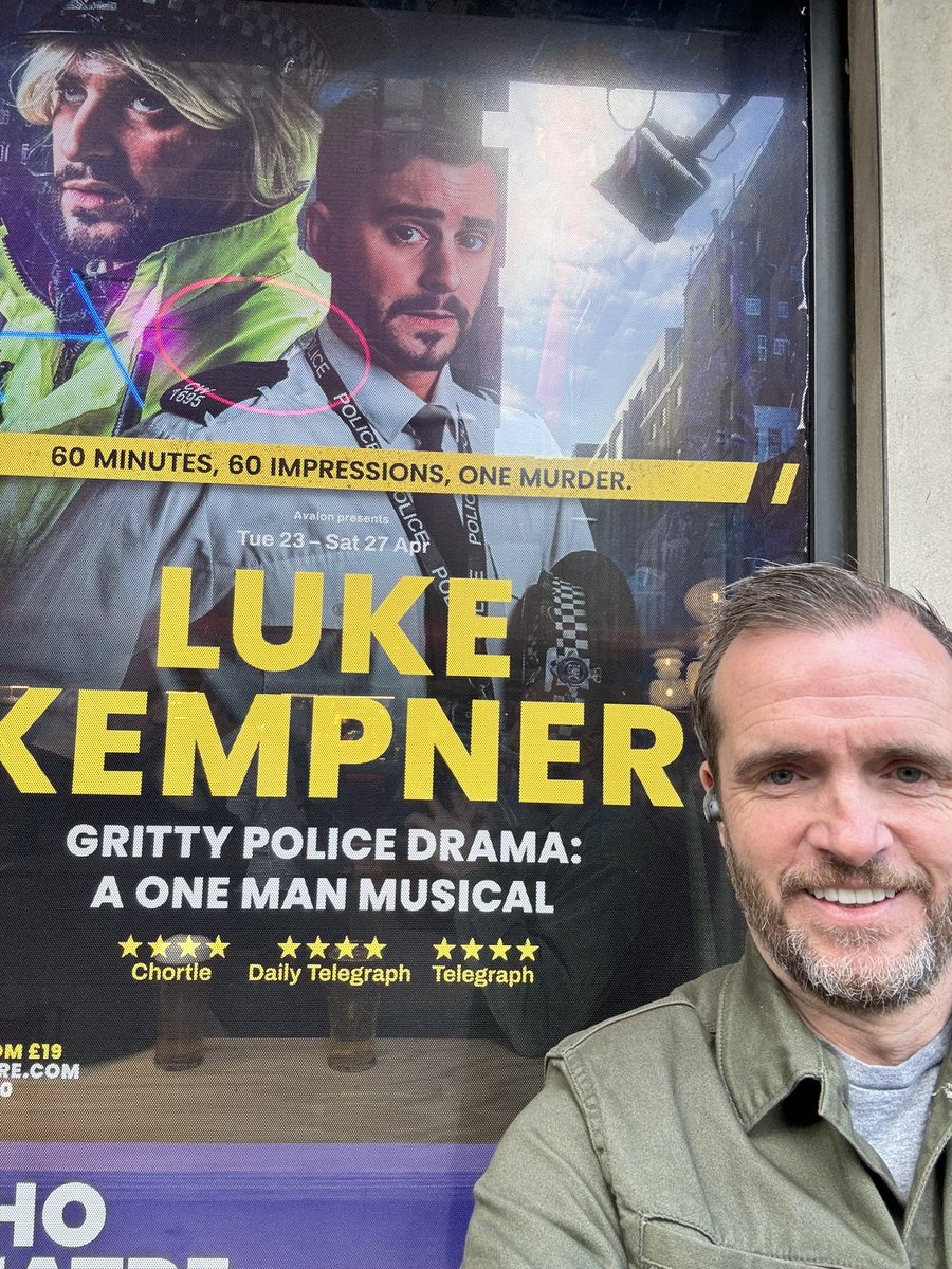 We loved that show so much. @LukeKempner is a comedy genius. You must go and see him. 60 minutes of non-stop laughter. @sohotheatre
