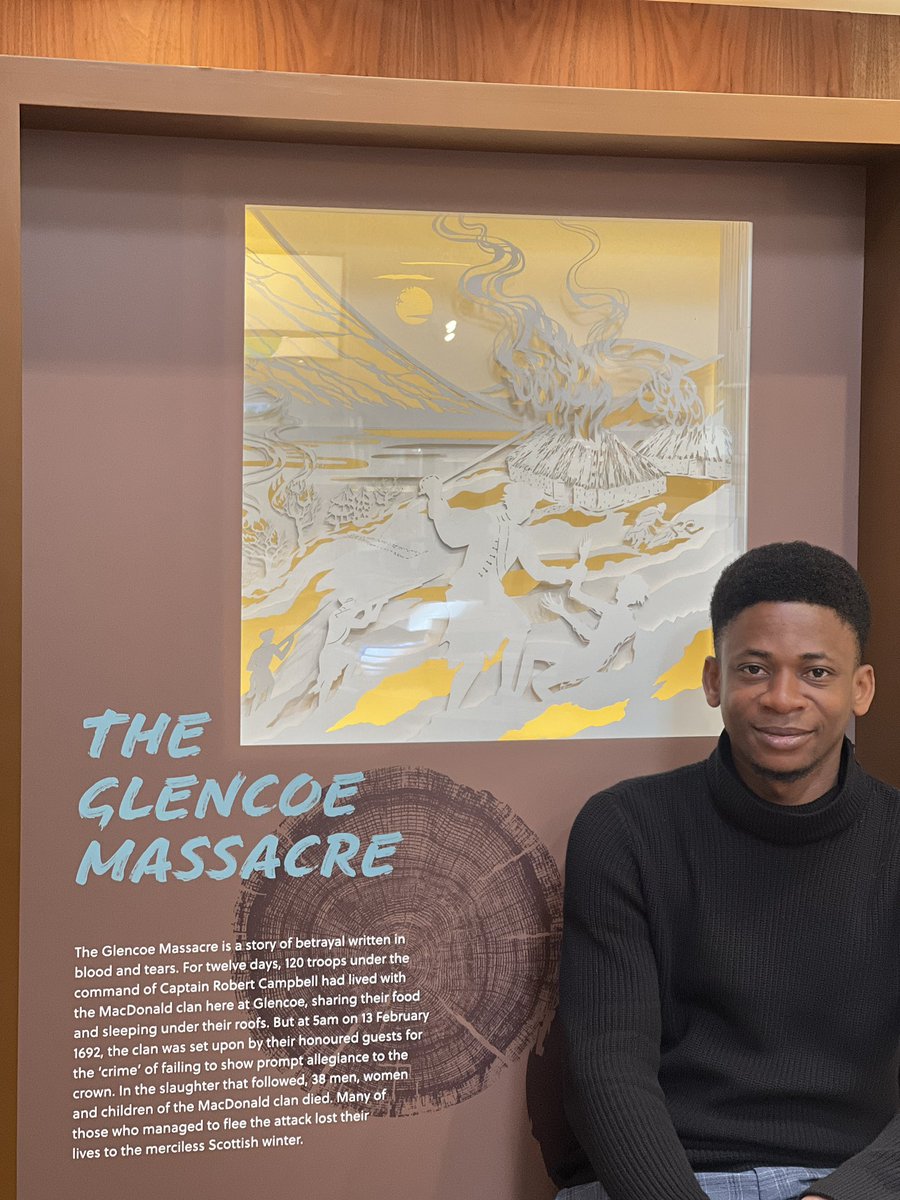 wonodey's tweet photo. Learning about the Glencoe massacre broke my heart, but made me realize the importance of my research @ustirhistpol in strengthening human rights protection. Through the @sgsah Earth Scholarship workshops, I'm finding new data that gives me confidence that my work really matters. https://t.co/sQd14EYCES