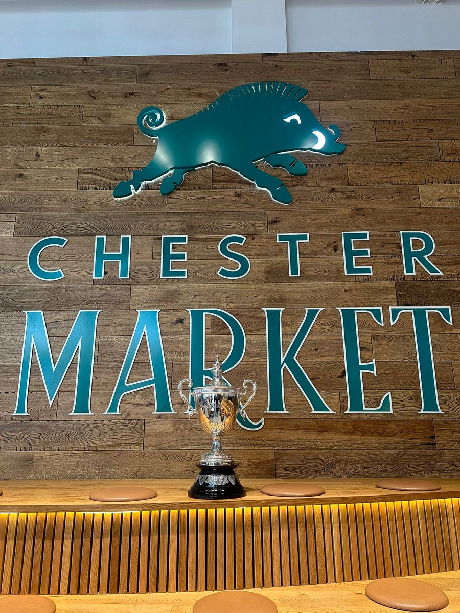 Visit us at @newchestermkt this Saturday as the Chester Cup makes its grand appearance. 🏆From 9:30 -12:30 pm, snap a picture with the cup. 🐎Enter our competition for the chance to WIN tickets. 🎟️Enjoy an exclusive 20% off tickets* *Roodee, Tatts, and County Concourse only.