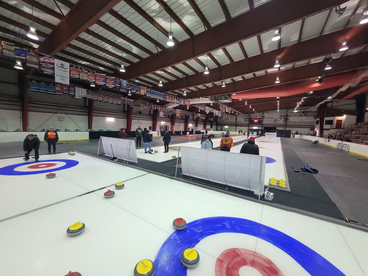 Its not the end of the Curling season here in @CreeChisasibi . This ice stays in until JUNE. Great turnouts every night from the community. This is where we start to build our future champions! @Devin_Heroux