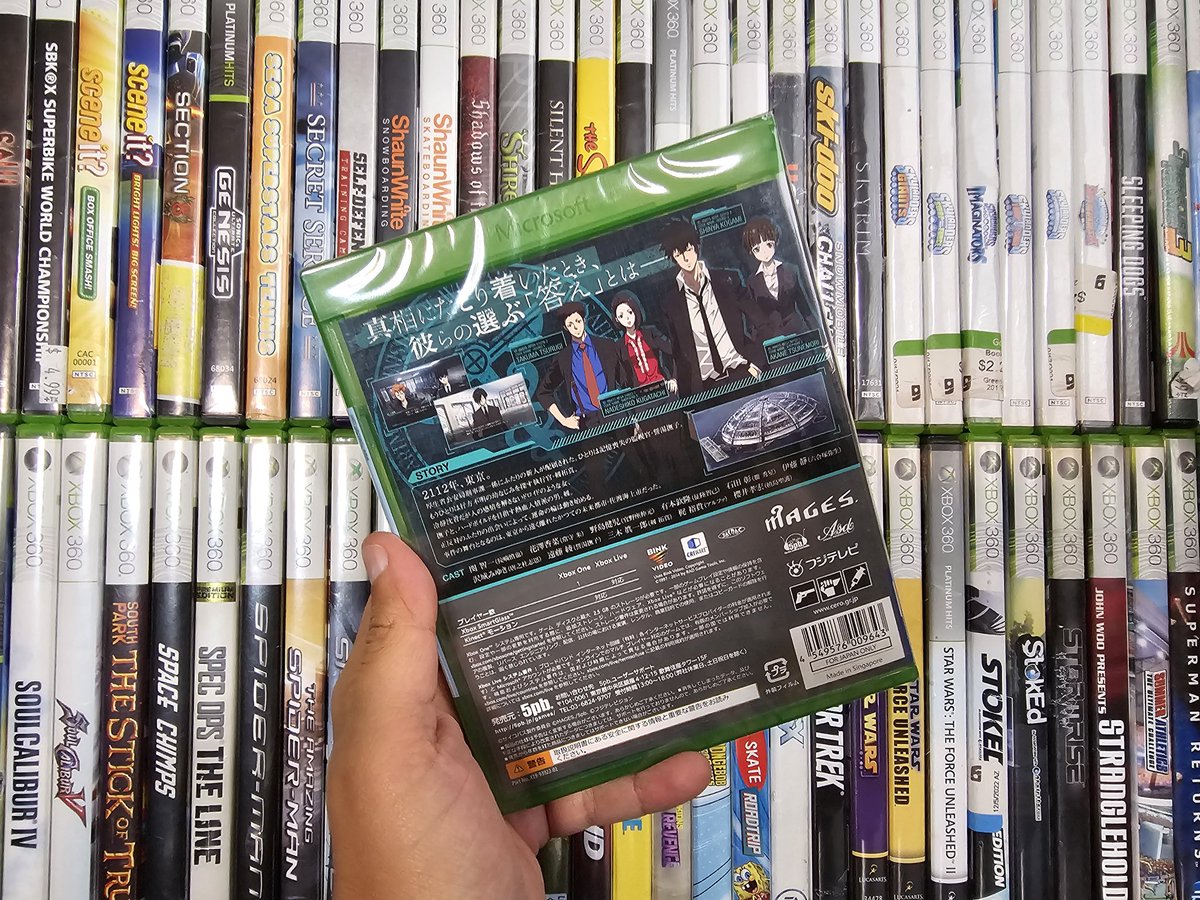 Cheevo_Guides's tweet photo. I picked up this Japanese Exclusive #XboxOne game called #PsychoPass (Sealed)
It's a visual novel. & The game is based on the 2012 Anime Series "Psycho-Pass". Have you heard of this game!? #XboxCollection https://t.co/pWtuS64VDH