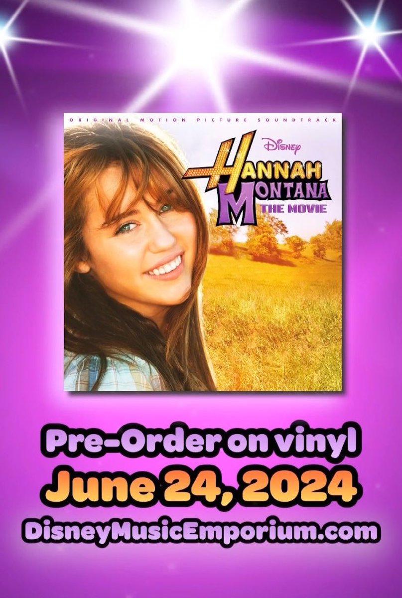 MileyUpdates's tweet photo. 🚨 HANNAH MONTANA: THE MOVIE VINYL, Pre-Order on June 24 https://t.co/VMZKRYHPcG