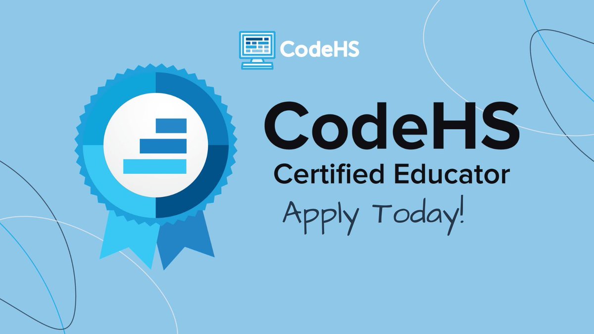 💫 Application deadline next Friday! Become a CodeHS Certified Educator to connect with fellow #cs teachers and get exclusive access to new CodeHS features. Make sure to submit your application by Friday, May 3rd! buff.ly/2GlNeJD
