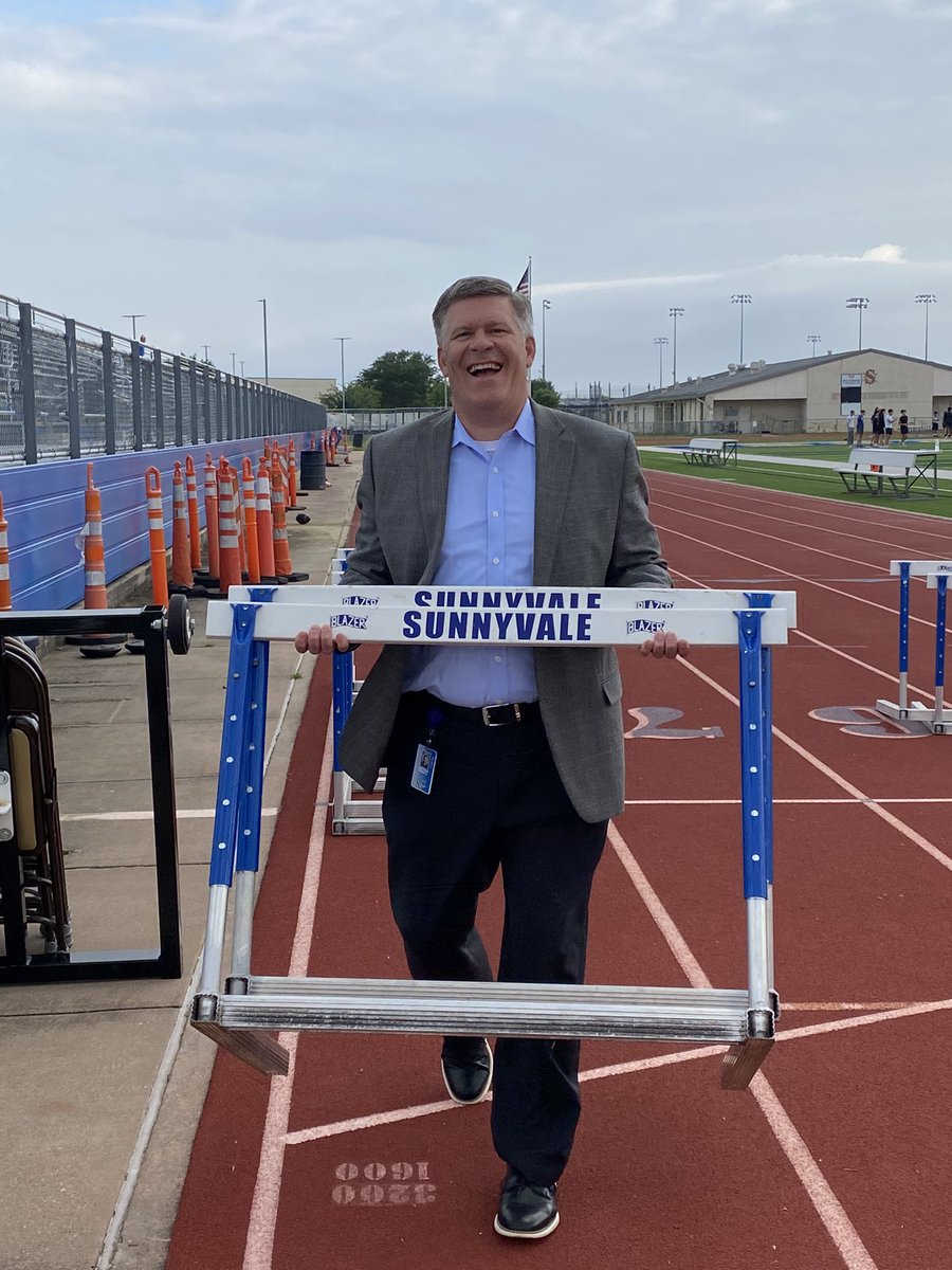 Shout out to our Superintendent for helping us move hurdles this morning!