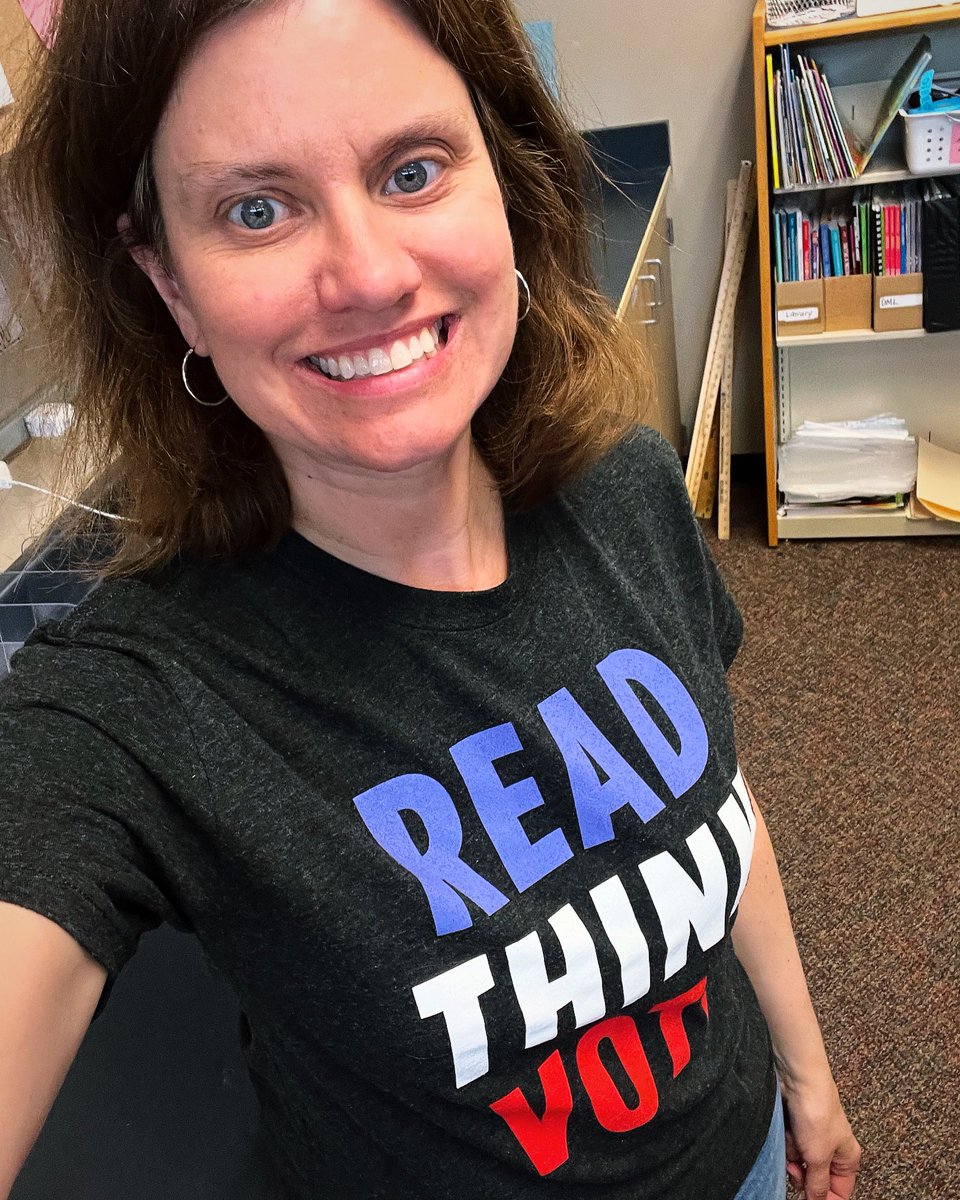 Day #17 of wearing a library themed shirt to school!  ✅. #schoollibrarymonth