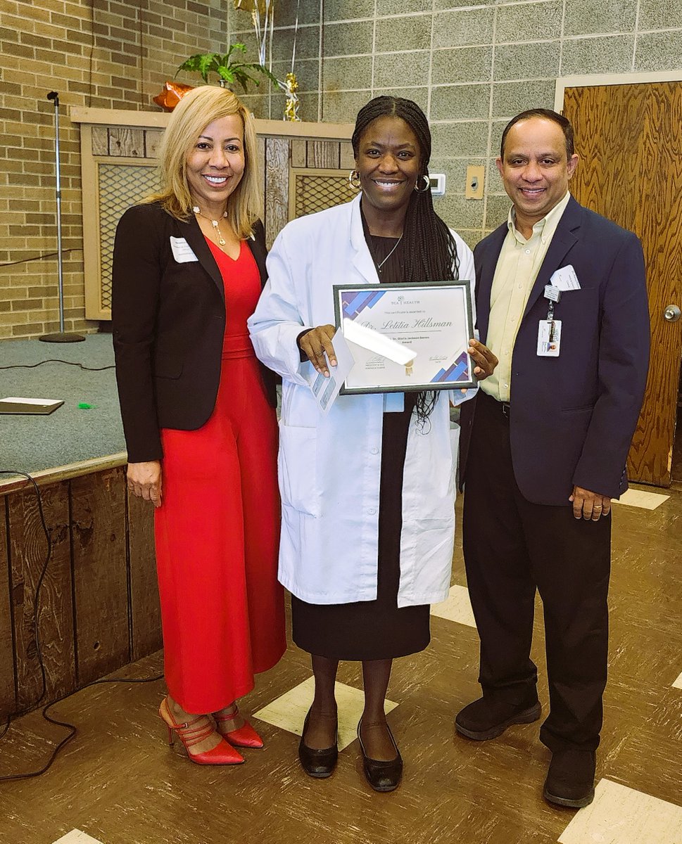 TCAHealth's tweet image. 🏆🌟 At our recent All Staff, we had the pleasure of recognizing some outstanding individuals. 
Congratulations to Dr. Letitia Hillsman, Chloe Reedy and Patrick Scott ( not pictured)  for winning the Employee Excellence awards! 🎉 Y👏#TCACARES #VALUECHCs