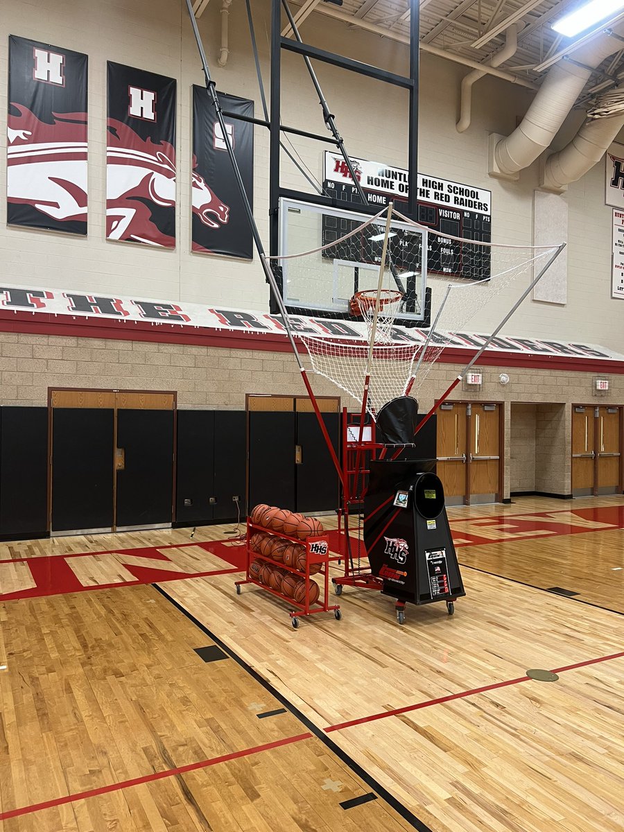 Thank you <a href="/HuntleyBoosters/">Red Raider Boosters</a> for not one but TWO shooting machines from <a href="/shootaway/">Shoot-A-Way</a> for our program and <a href="/HuntleyGBB/">Huntley Girls Basketball</a>. We are beyond grateful!