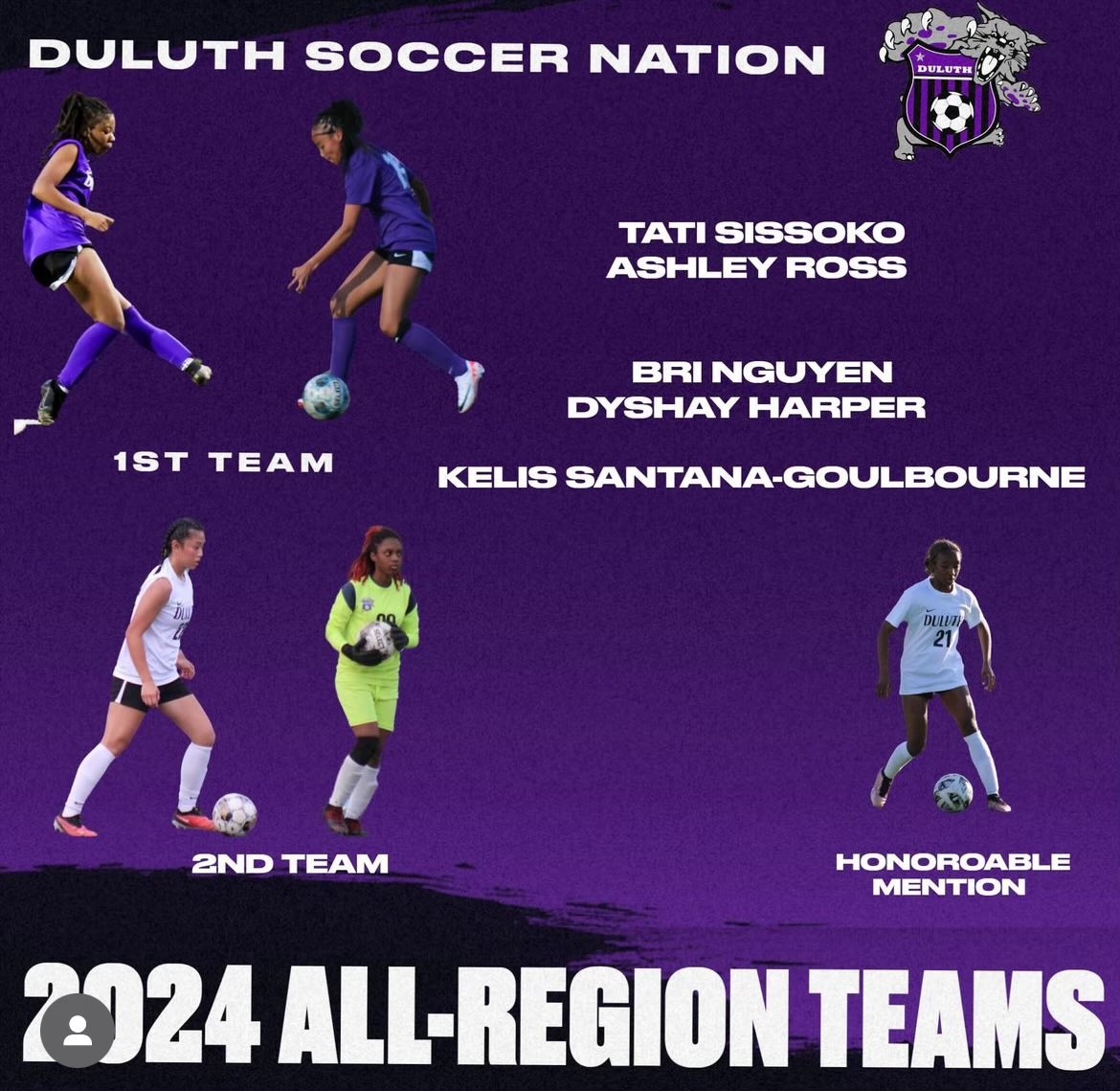 Congrats to all my teammates who received All-Region and All-County awards!! @DSN_Wildcats @duluth_wildcats