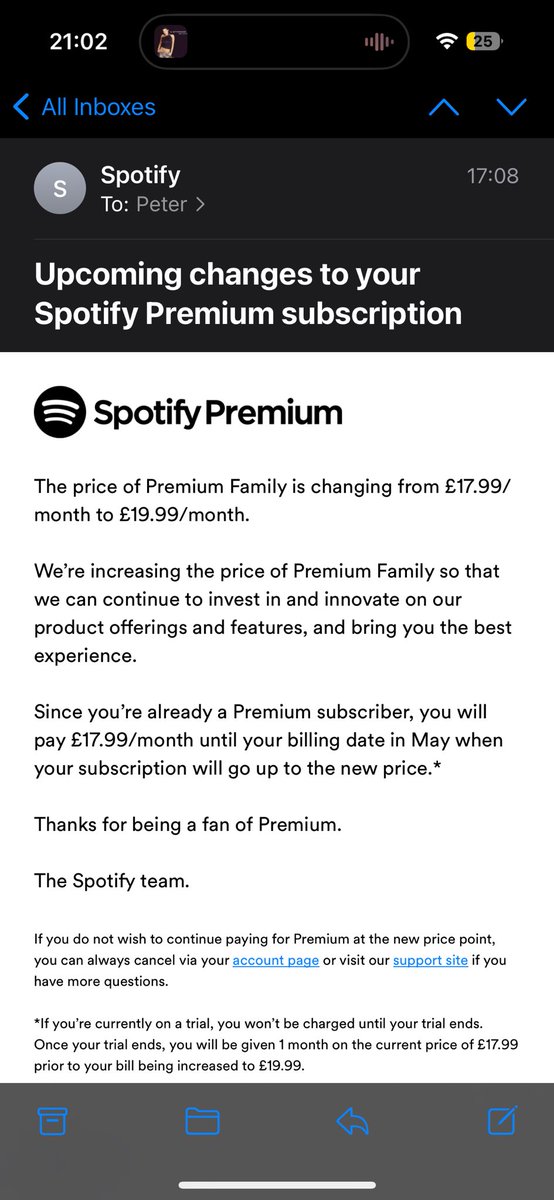 Spotify, Netflix et al. keep increasing their prices. Every. Single. Year. Wonder if indie SaaS operators should follow and do the same — it only seems fair no?