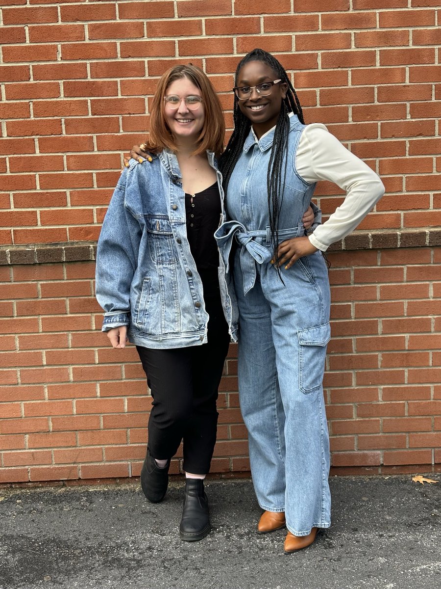 Meg and Mary from my team wore denim for #DenimDay2024👖— a day of action and awareness for combatting victim blaming and educating others about sexual violence during #SAAM2024.

Together, we can create a more safe, inclusive world. #EndSexualViolence