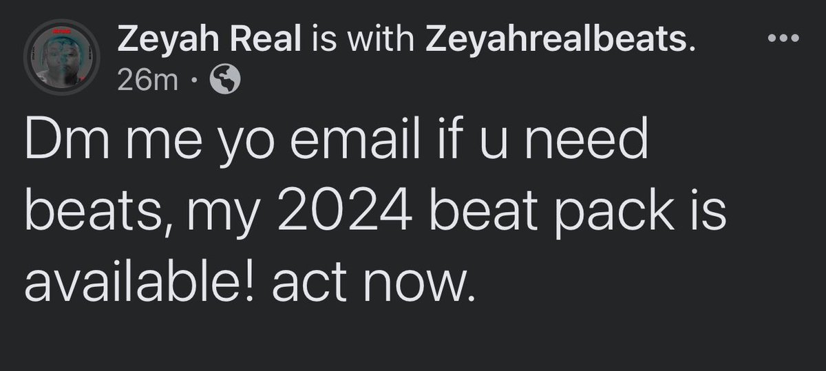 Zeyah Real Beatz tweet media