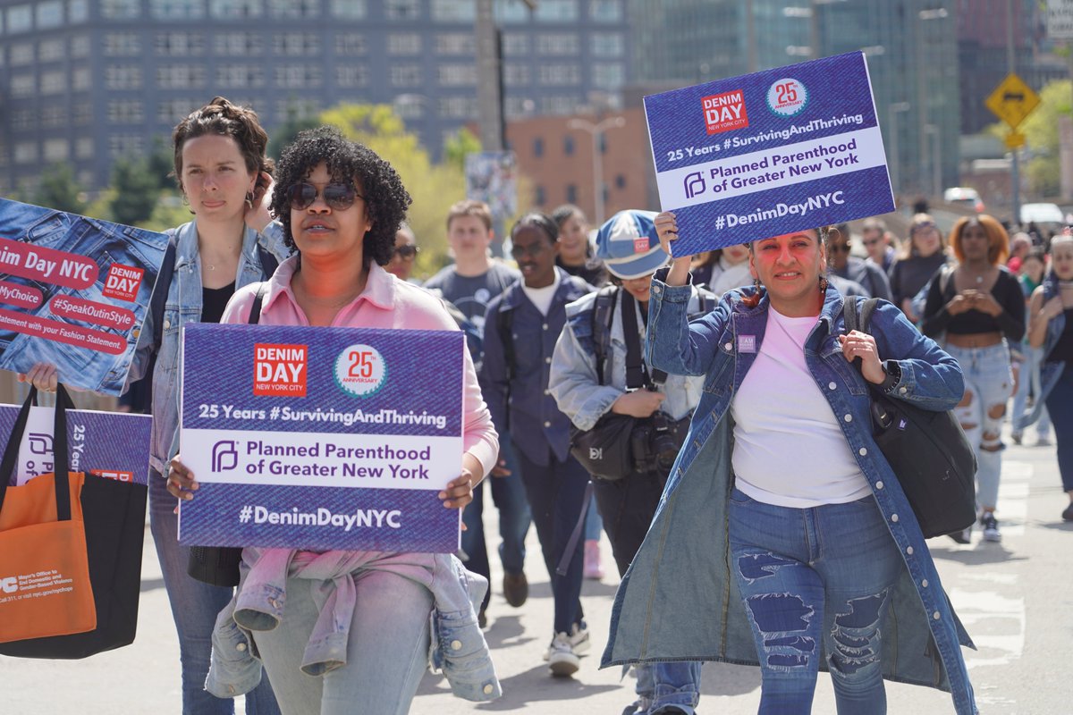 We joined Deputy Borough President Kim Council and many others this morning in the annual #DenimDay march across the Brooklyn Bridge. Eradicating sexual violence starts with us, from consent education and accountability, to fostering a culture of support for survivors.