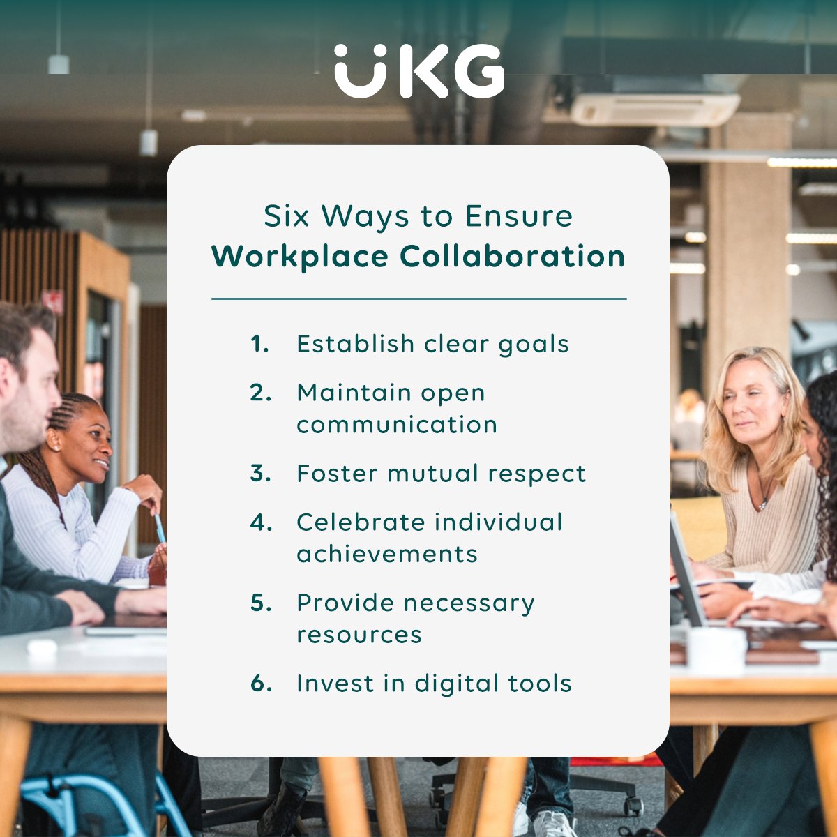 🚀 Discover the key strategies for successful workplace collaboration! Check out our latest blog post to learn how fostering strong partnerships can drive your organization's success: ukg.inc/49RcbpK. #WorkplaceCollaboration #WeAreUKG #UKGBlog #HRInsights