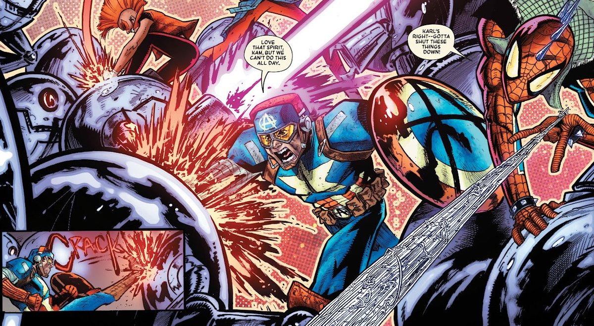 #CaptainAnarchy (Karl Morningdew) in Spider-Punk: Arms Race #3 (spoiler‼️)

#CapitãoAnarquia