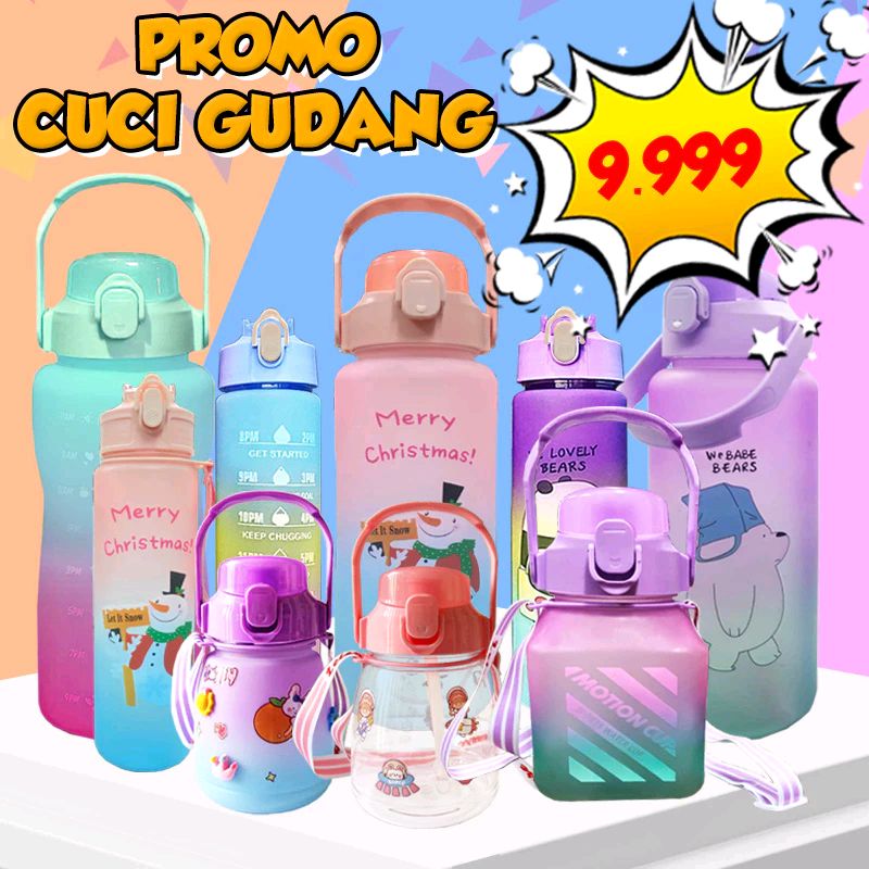 Cek PROMO CUCI GUDANG HARGA 9999! Botol Viral Motivasi 2 Liter / 900ml di kirim RANDOM dengan harga Rp9.999. Dapatkan di Shopee sekarang! shope.ee/5fSIRIBY6S?sha…