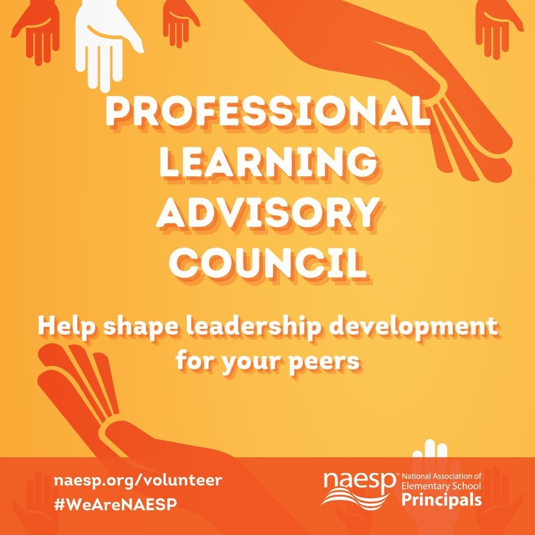 #VolunteerAppreciationWeek | Join @NAESP's Professional Learning Advisory Council & help shape leadership development for your peers. Volunteer your insights today: naesp.org/get-involved/v…