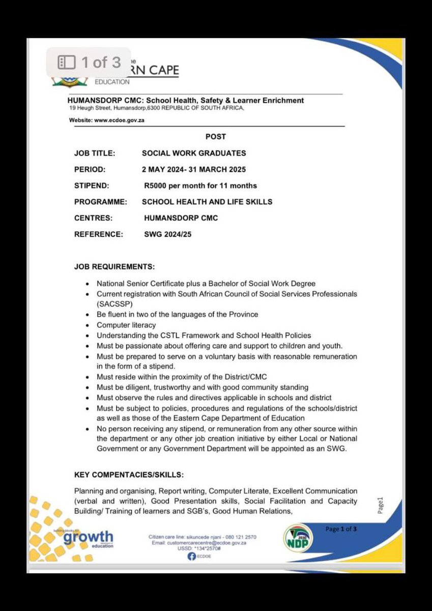 #SWVacancies