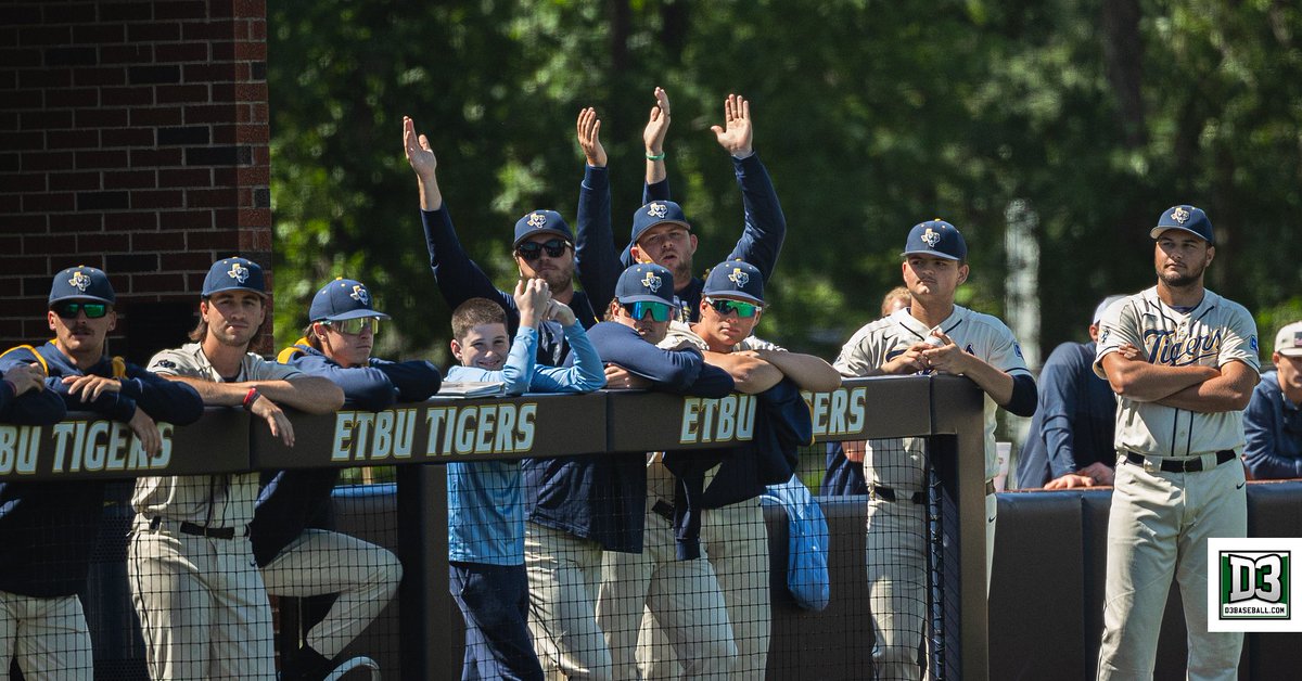 RANKED | Jumping One Spot, @ETBU_Baseball is No. 3 in the Nation goetbutigers.com/news/2024/4/24…
